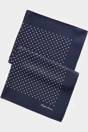 Ralph Lauren Polka-Dot Silk Scarf