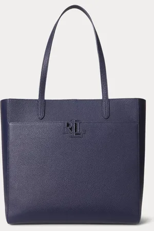 Ralph Lauren Pebbled Leather Large Cameryn Tote Bag