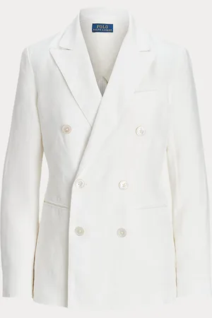 Ralph Lauren Double-Breasted Linen Blazer