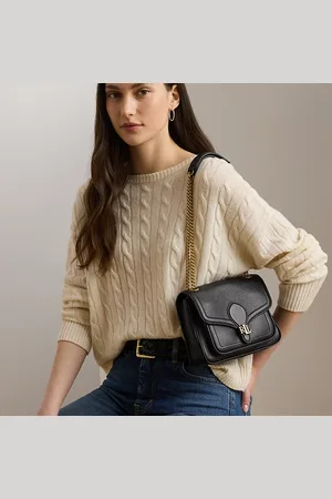 Ralph Lauren Pebbled Small Bradley Convertible Bag