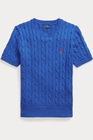 Ralph Lauren Cotton Cable Short-Sleeve Jumper