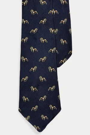 Ralph Lauren Vintage-Inspired Dog Silk Twill Tie