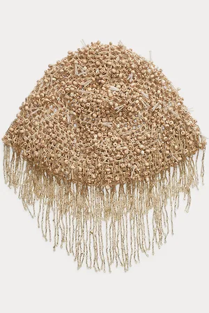 Ralph Lauren Beaded Crochet Cotton Hat