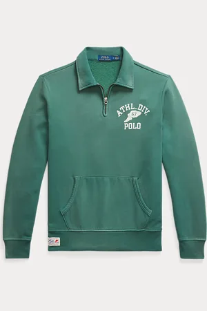 Ralph Lauren Fleece Graphic Collared Sweatshirt