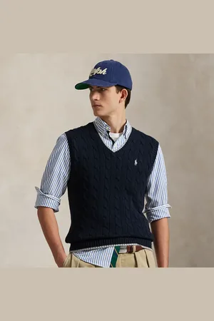 Ralph Lauren Cable-Knit Cotton Sleeveless Jumper