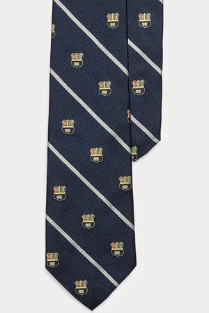 Ralph Lauren Striped Silk Repp Club Tie
