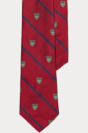 Ralph Lauren Striped Silk Repp Narrow Club Tie