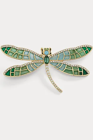 Ralph Lauren Pav?? Gold-Plated Dragonfly Pin