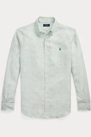 Ralph Lauren Custom Fit Striped Linen Shirt