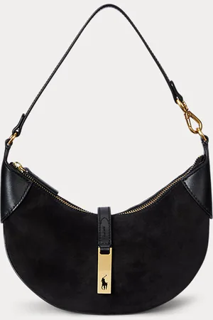 Ralph Lauren Polo ID Suede Mini Shoulder Bag