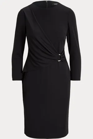 Ralph Lauren Jersey Three-Quarter-Sleeve Dress