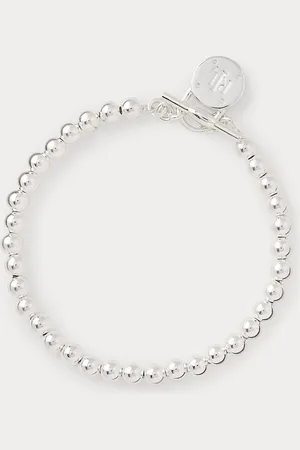 Ralph Lauren Sterling Beaded Flex Bracelet