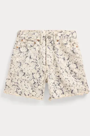 Ralph Lauren Floral-Print Denim Short
