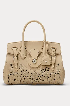 Ralph Lauren Soft Ricky 27 Embroidered Denim Bag