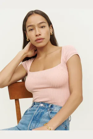 Reformation Bardot Knit Top