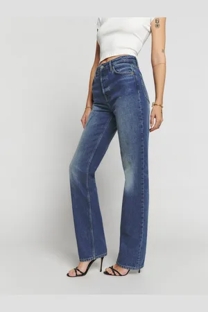 Reformation Cynthia High Rise Straight Long Jeans
