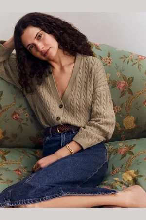 Reformation Eros Cotton Cable Cardigan