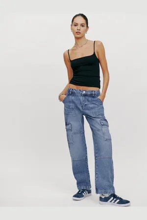 Reformation Mckenna Mid Rise Slouch Cargo Jeans