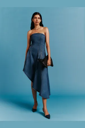 Reformation Malina Denim Strapless Dress