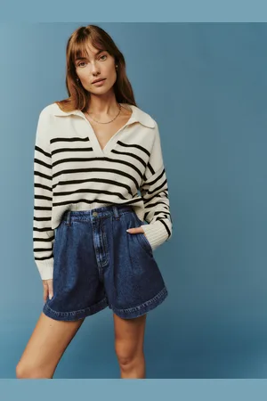 Reformation Francis High Rise Pleated Shorts