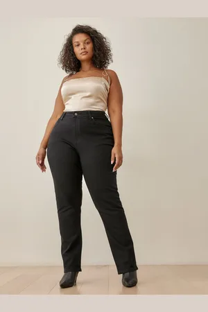 Reformation Liza Ultra High Rise Straight Jeans Es