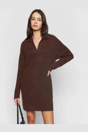 Reformation Doreen Cashmere Polo Dress