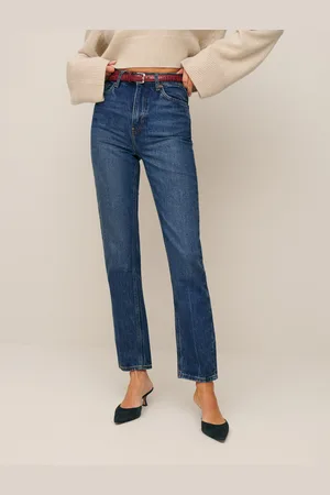 Reformation Liza Ultra High Rise Straight Jeans