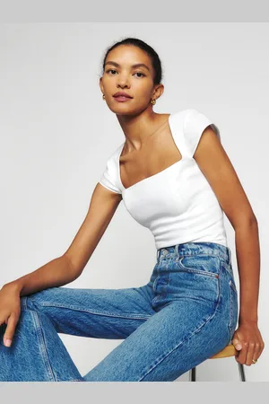Reformation Cora Linen Top