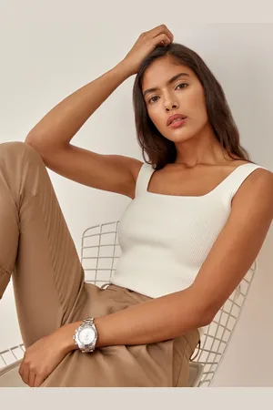 Reformation Julia Ribbed Sweater Tank