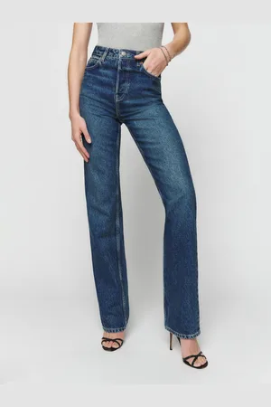 Reformation Cynthia High Rise Straight Long Jeans