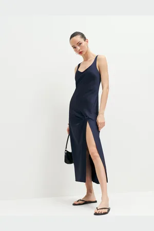 Reformation Bevin Satin Dress