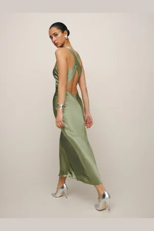Reformation Petites Casette Silk Dress