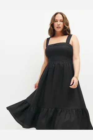 Reformation Rowen Linen Dress Es