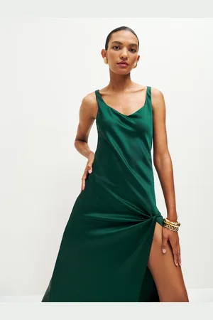 Reformation Bevin Satin Dress