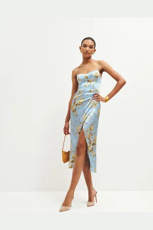 Reformation Marguerite Silk Dress