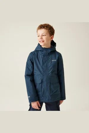 Regatta Kids Breathable Ezdale Waterproof Jacket Moonlight Denim, Size: 5-6 Years