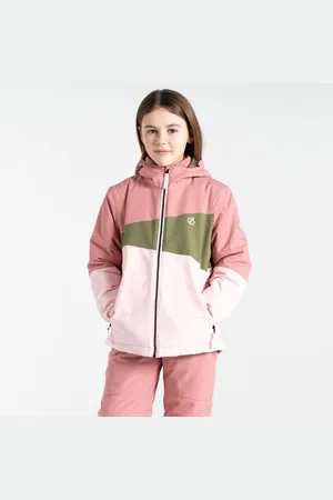 Dare 2B Kids Water-repellent Steazy II Ski Jacket Dusty Rose Green, Size: 3-4 Years