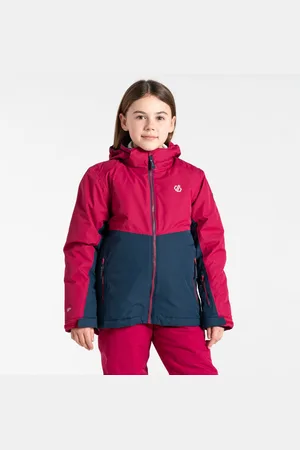Dare 2B Kids Water-repellent Impose IV Ski Jacket Berry Navy, Size: 9-10 Years