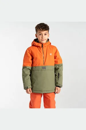 Dare 2B Kids Water-repellent Freehand Overhead Ski Jacket Rust Green, Size: 7-8 Years