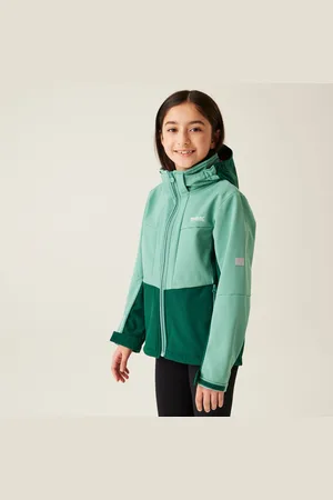 Regatta Kids Breathable Haydenbury II Softshell Jacket Dusty Rain Forest , Size: 13 Years