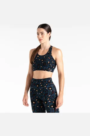 Dare 2B Womens Swift II Sports Bra Moonlight Denim Animal Print, Size: S