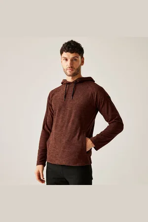 Regatta Mens Edley Fleece Hoodie Burnt Henna, Size: XL