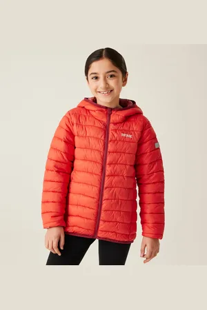 Regatta Kids Water-repellent Hooded Marizion Baffled Jacket Sky Mineral , Size: 9-10 Years