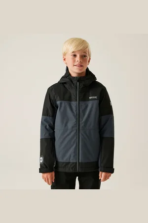 Regatta Kids Breathable Beamz IV Waterproof Jacket Seal Black, Size: 3-4 Years