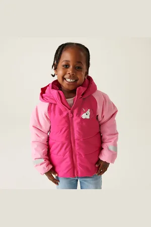 Regatta Kids Water-repellent Animal Quilted Jacket Luna the Unicorn Sweet , Size: 12-18 Months