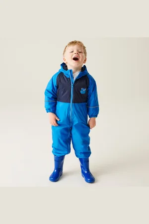 Regatta Kids Water-repellent Mudplay III Waterproof Puddle Suit Spike The Monster Hydro , Size: 6-12 Months