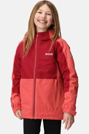 Regatta Kids Beamz III Waterproof Jacket Mineral Rumba , Size: 3-4 Years