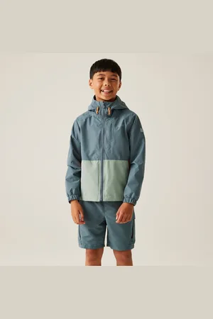 Regatta Kids Water-repellent Hanleigh II Waterpoof Jacket Stormy Weather Glacier Fox, Size: 5-6 Years