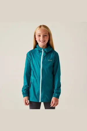 Regatta Kids Lightweight Pack It Waterproof Packaway Jacket Exotic Plume Icy Morn, Size: 11-12 Years