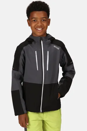 Regatta Kids Waterproof Highton Jacket IV Seal Black, Size: 5-6 Years